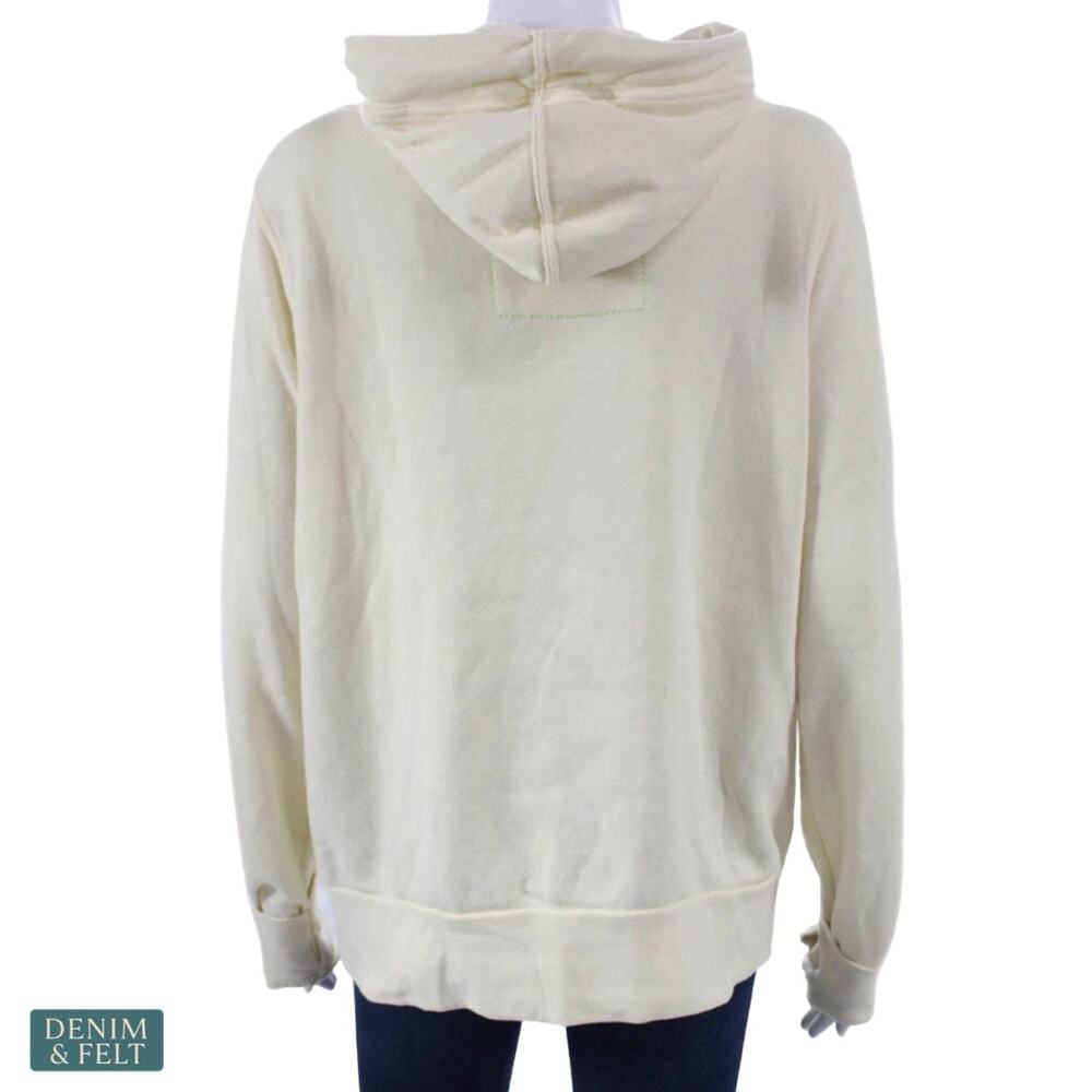 Aviator Nation Vintage White Unisex Ninja Pullover Hoodie Cozy Surf Core Medium - Picture 8 of 16